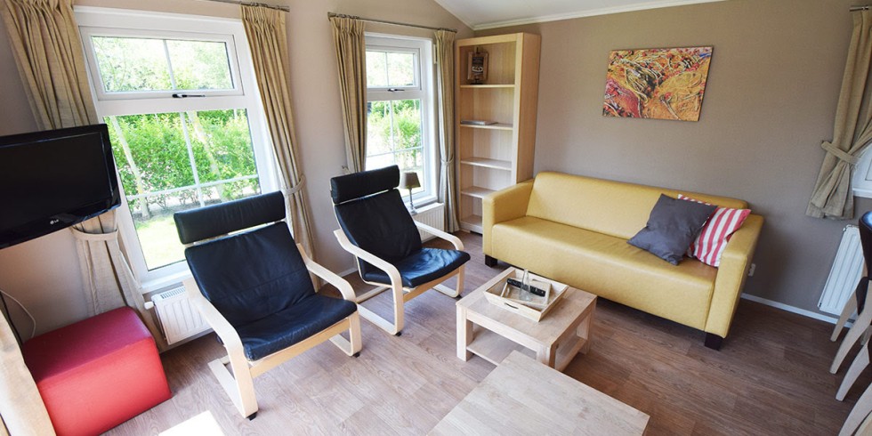 Woonkamer chalet meerpaal
